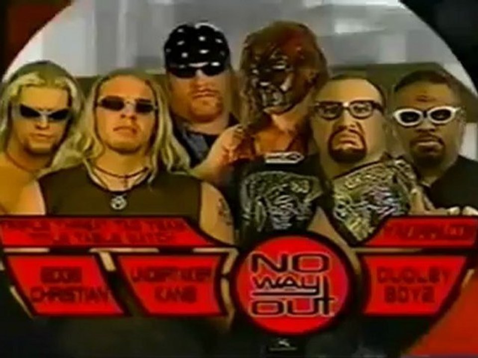 WWF No Way Out 2001 Matchcard