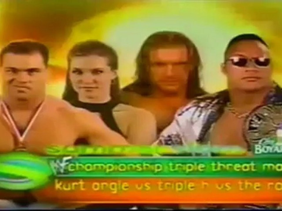 WWF Summerslam 2000 Matchcard