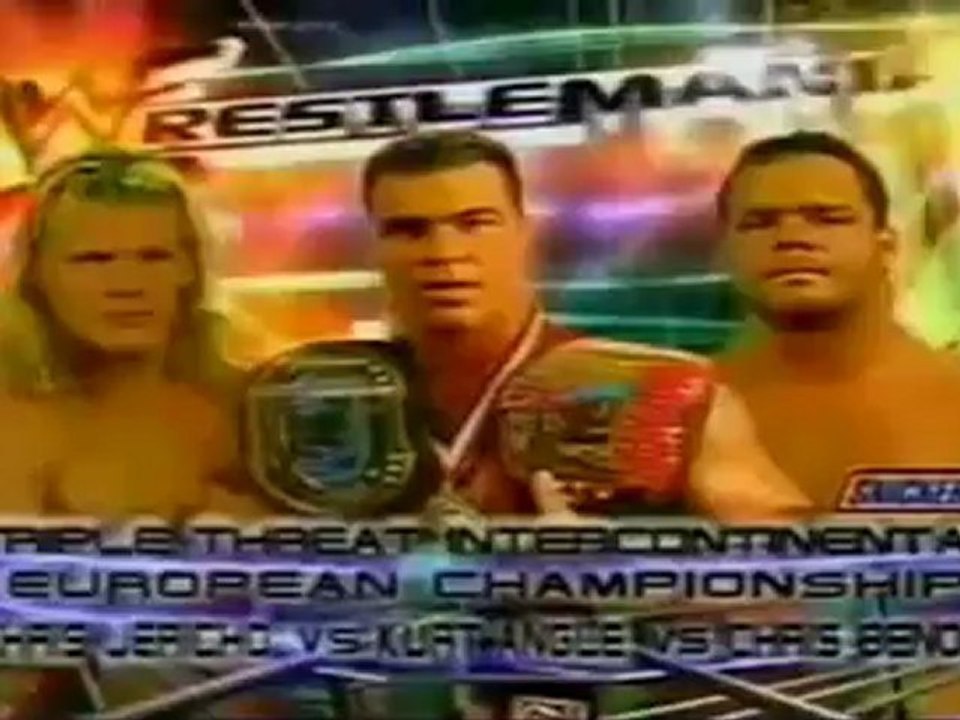 WWF Wrestlemania 2000 Matchcard