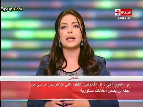 مشادة وخناقة على الهواء يتسبب فى انهاء البرنامج بين جمال زهران وعمرو زكى .. جمال مرسى بقى فرعون جديد وديكتاتور ...