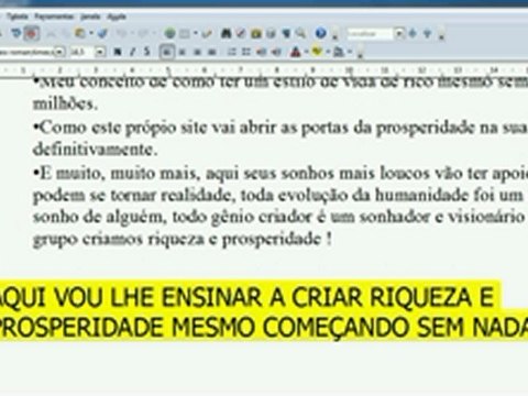 Trabalhe em casa...Tenha uma Renda Vitalicia de R$10.000_00 ao més...Curso complrto em video aulas totalmente Gratis !!!_x264