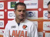 Conférence de presse Stade Lavallois - Dijon FCO : Philippe  HINSCHBERGER (LAVAL) - Olivier DALL'OGLIO (DFCO) - saison 2012/2013