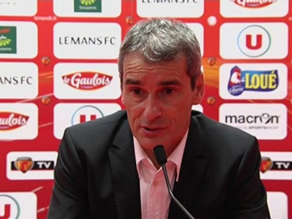 Conférence de presse Le Mans FC - EA Guingamp : Denis ZANKO (LEMANS) - Jocelyn GOURVENNEC (EAG) - saison 2012/2013