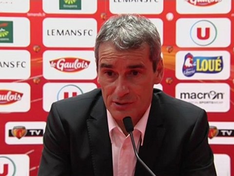 Conférence de presse Le Mans FC - EA Guingamp : Denis ZANKO (LEMANS) - Jocelyn GOURVENNEC (EAG) - saison 2012/2013