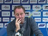 Conférence de presse AJ Auxerre - FC Nantes : Jean-Guy  WALLEMME (AJA) - Michel DER ZAKARIAN (FCN) - saison 2012/2013