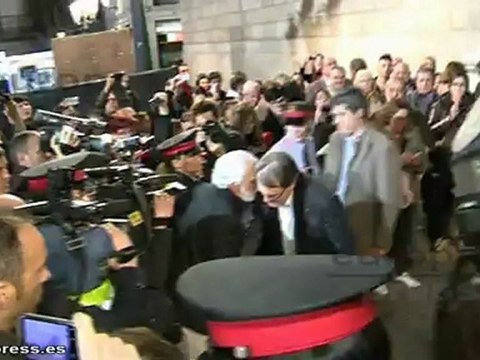 Mas recibe el apoyo de ciudadanos en Barcelona