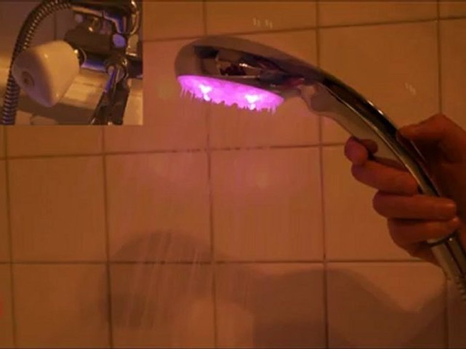Pommeau de douche LED