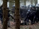 Protesters clash with police at site of future airport