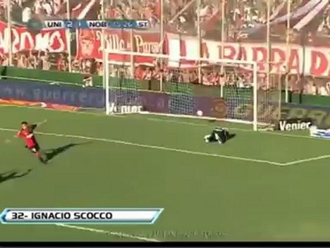 Gol de Scocco. Unión 2 - Newell's 2. Torneo Inicial 2012. Fecha 17. Fútbol Para Todos