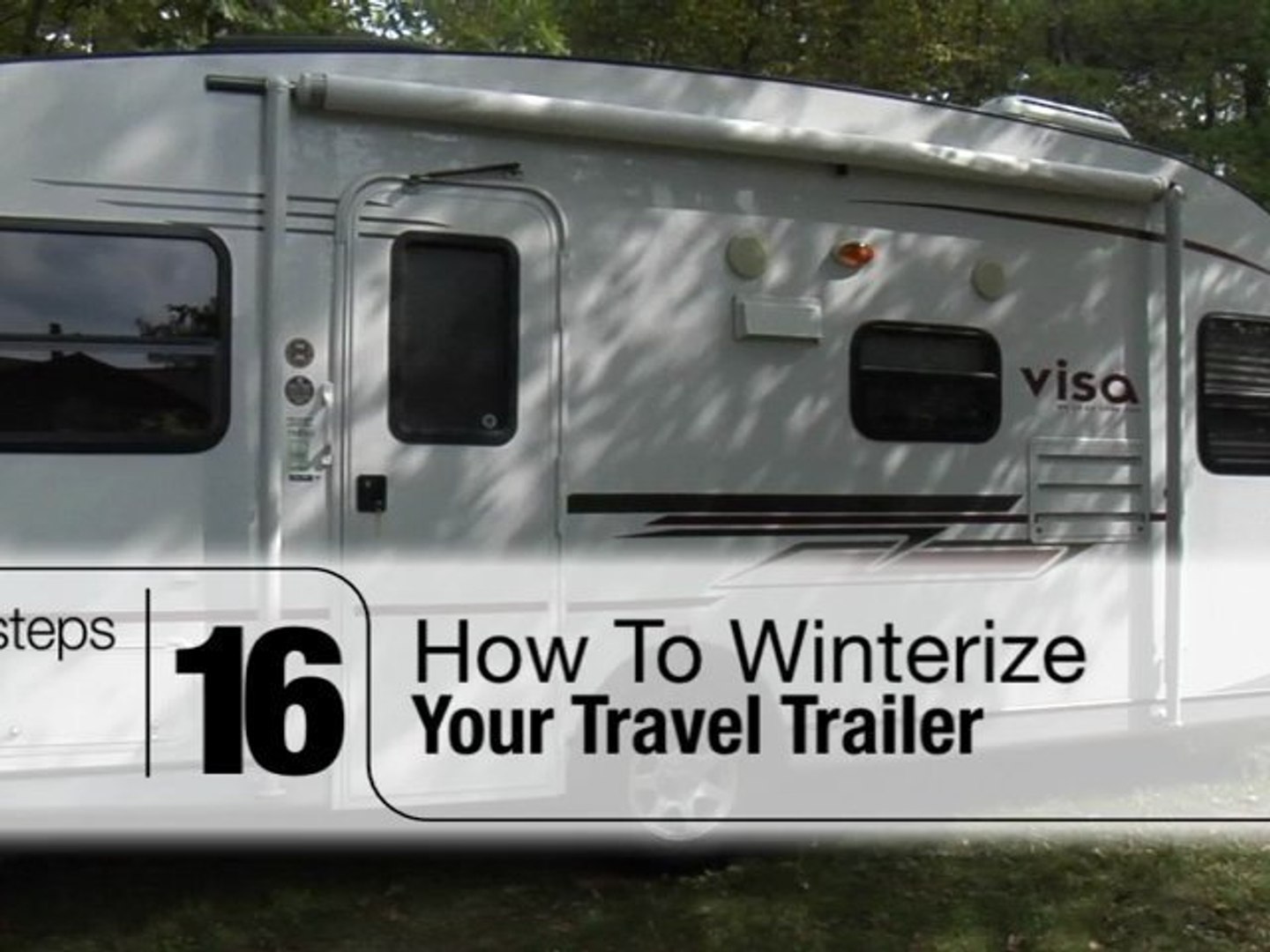 ⁣How To Winterize RV Travel Trailer Water System