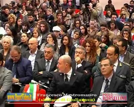 318 - I saluti di Mastromauro, sindaco di Giulianova, al Premio Borsellino 2012