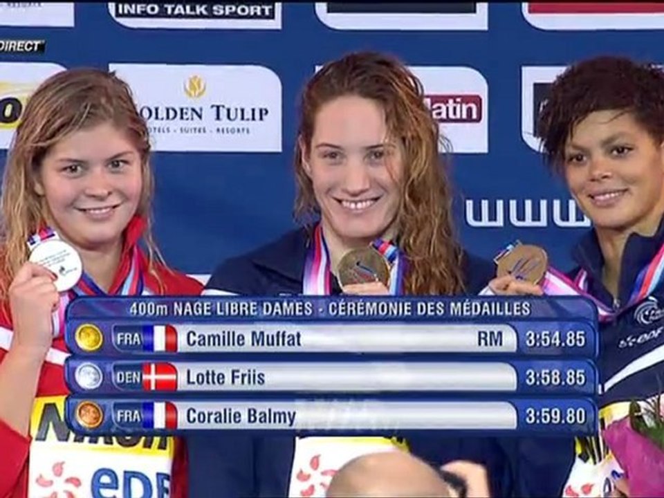 podium 400m NL (F) Muffat, Balmy (ChE pb 2012)