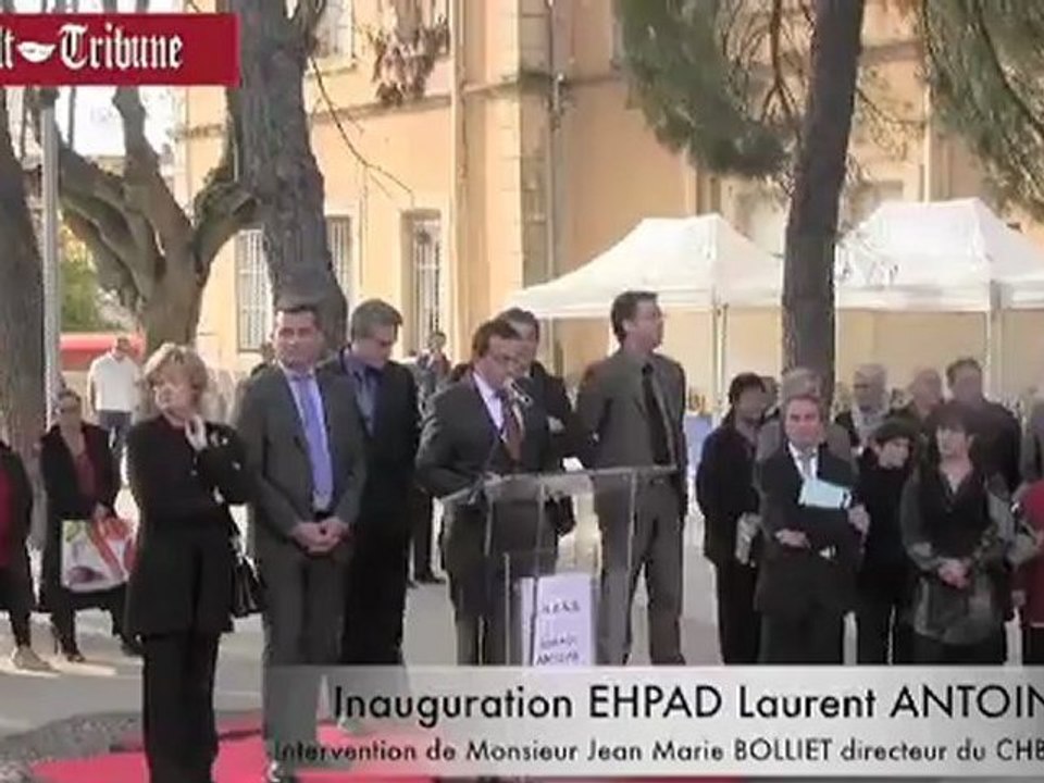 AGDE- 2012 - Intervention de Francois BOLLIET Inauguration EHPAD