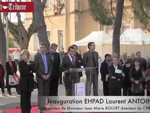 AGDE- 2012 - Intervention de Francois BOLLIET Inauguration EHPAD