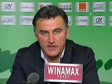 Conférence de presse AS Saint-Etienne - Valenciennes FC : Christophe  GALTIER (ASSE) - Daniel  SANCHEZ (VAFC) - saison 2012/2013