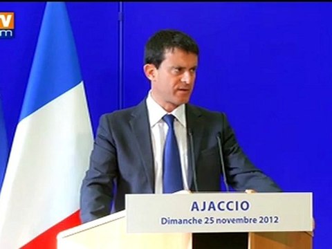 Valls : Les renforts de police en Corse seront déployés au plus tard début 2013
