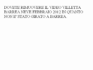 DOVETE RIMUOVERE VIDEO NEVE FEB 2012