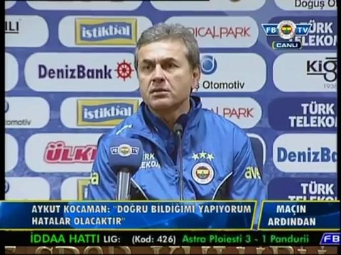 Aykut Kocaman FB_4 Gençlerbirliği_1 Basın Toplantısı - 25 Kasım 2012