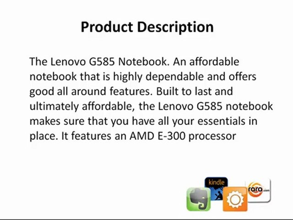 Lenovo G585 15.6-Inch Laptop (Black Textured) Review