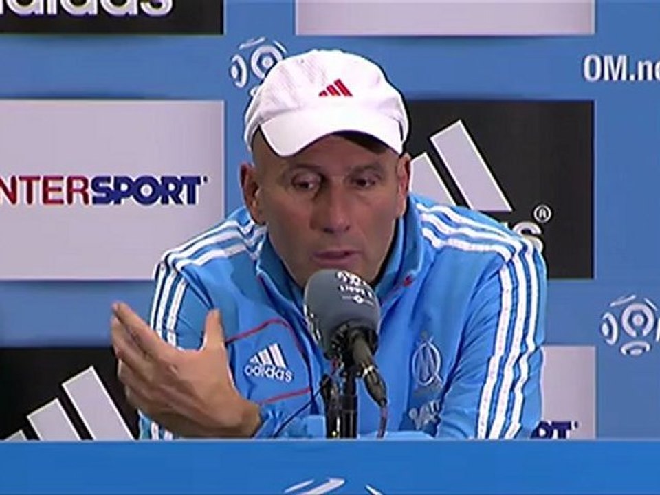 Conférence de presse Olympique de Marseille - LOSC Lille : Elie BAUP (OM) - Rudi GARCIA (LOSC) - saison 2012/2013