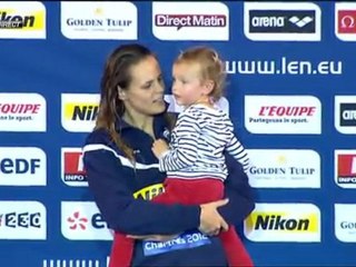 podium 50m dos (F) L. Manaudou (ChE pb 2012)