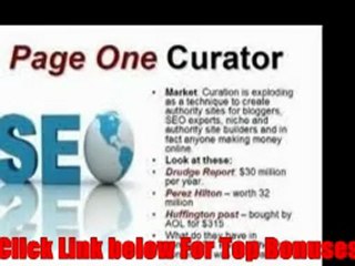 www.PageOneCurator.com | Page One Curator Review + Bonus
