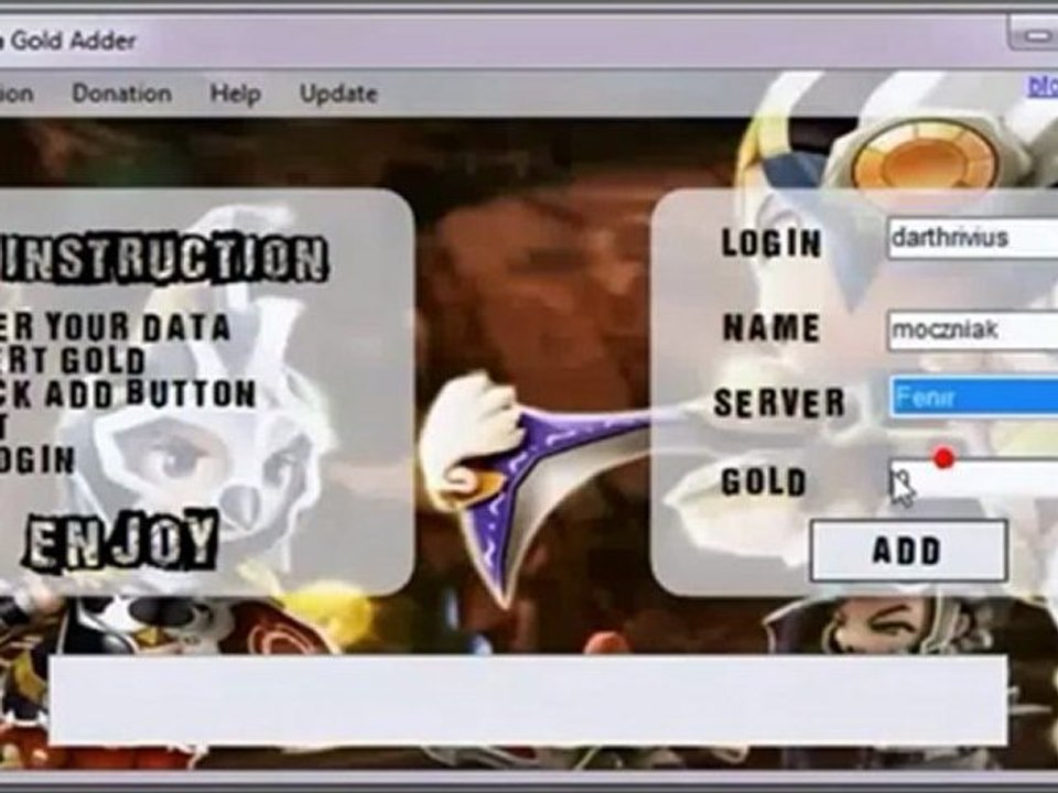Dragonica Gold Adder Hack * FREE Download , Télécharger gratuitement