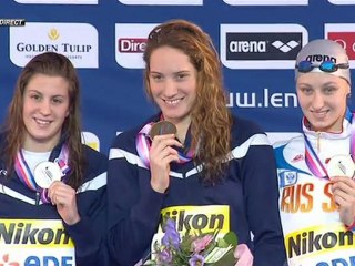 podium 200m NL (F) Muffat et Bonnet (ChE pb 2012)