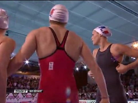 finale relais 4x50m 4 nages (F) Manaudou, Babou, Henique, Santamans (ChE pb 2012)