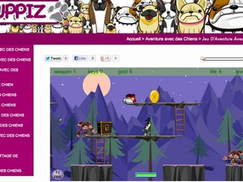 jeu de mission de sauvetage avec un chien
