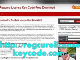Regcure License Key Code Free Download