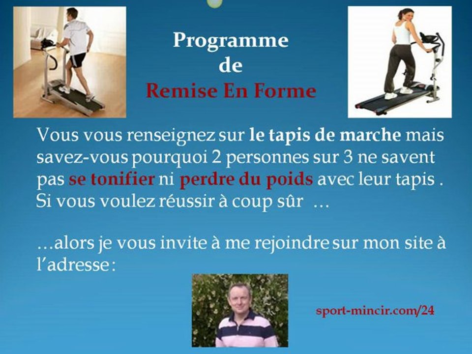Les bienfaits d'un tapis de marche