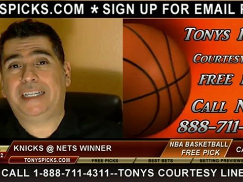 New York Knicks versus Brooklyn Nets Pick Prediction NBA Pro Basketball Odds Preview 11-26-2012