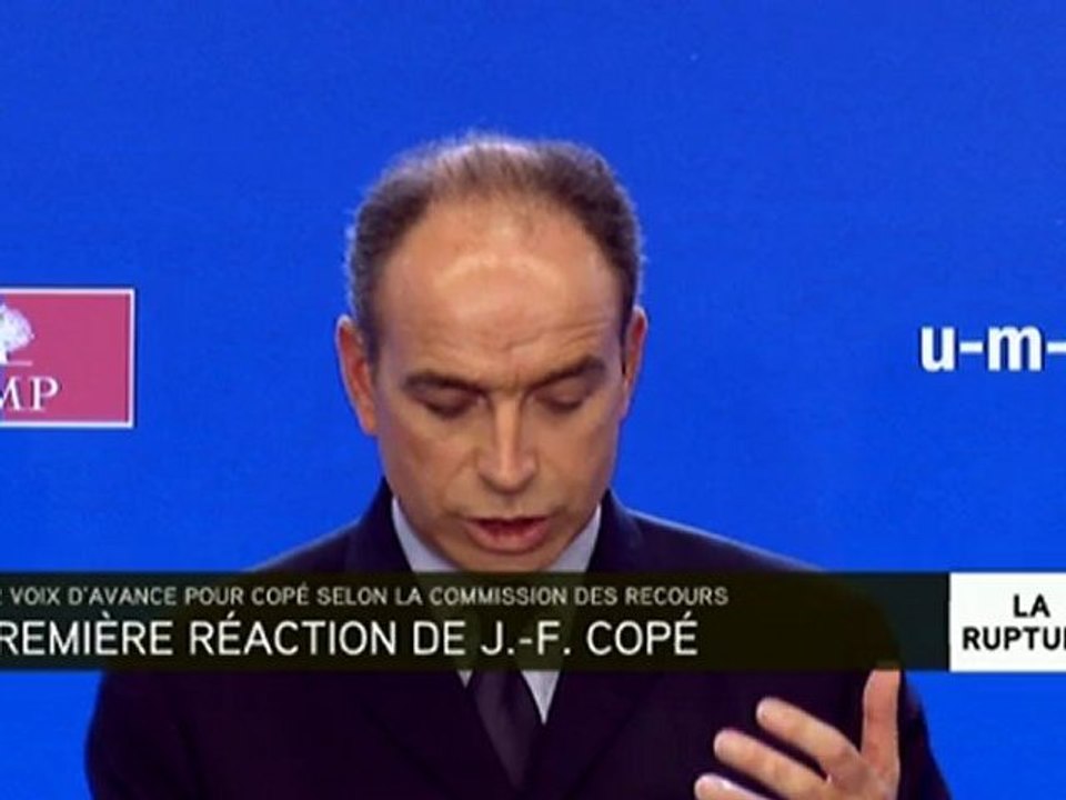 UMP : Jean-François Copé proclamé vainqueur