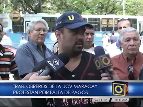 Trabajadores de la UCV en Aragua paralizaron actividades para exigir el pago de aguinaldos