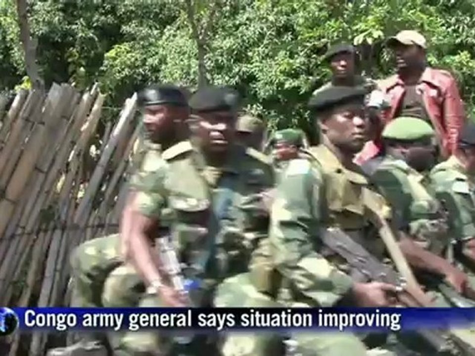 Congo army general says situation is improving