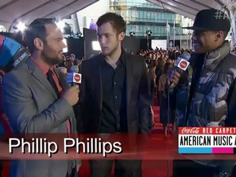 Phillip Phillips Red Carpet Interview - AMA 2012