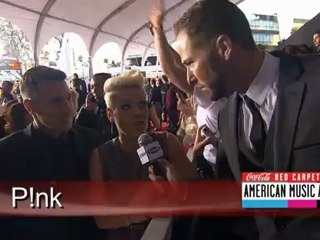 Pink Red Carpet Interview AMA 2012