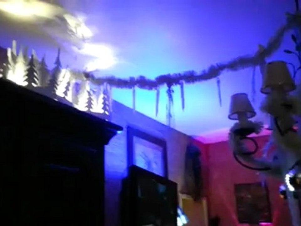 lustre décorée pour noel