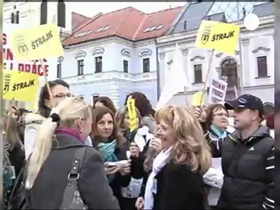 Huelga de docentes en Eslovaquia