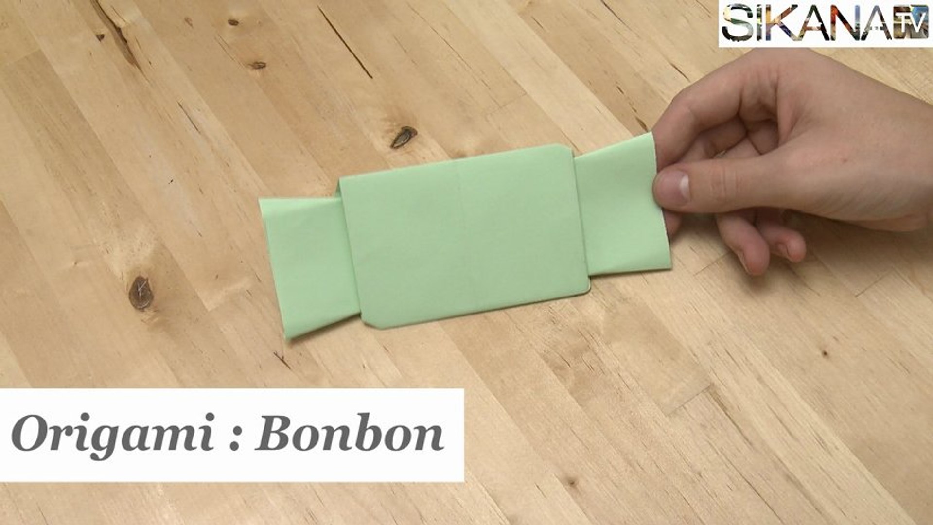 Origami : Comment faire un bonbon en papier ? - HD - Vidéo Dailymotion