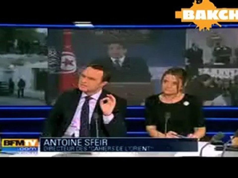 double discours d'Antoine Sfeir sur la Tunisie