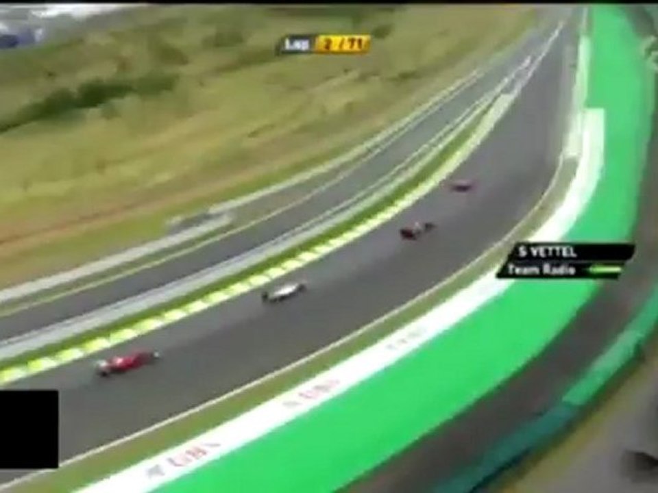 F1 Brazil 2012 - Race Start + Sebastian Vettel Accident