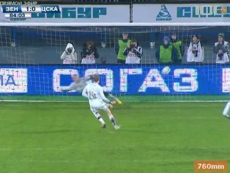 Зенит - ЦСКА 17 тур 2012/12, 2 тайм