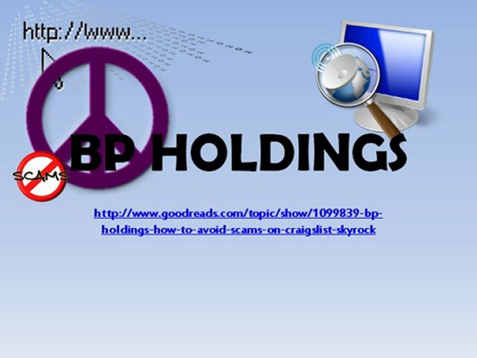 BP Holdings Hur undvika bedragerier pa Craigslist