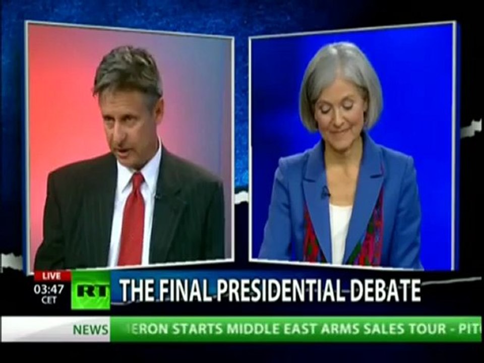 Final US Presidential Third Party Debate (Gary Johnson & Jill Stein)