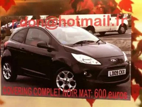 Ford Ka, Ford Ka, essai video Ford Ka, Ford Ka covering, Ford Ka peinture noir mat