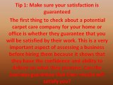 3 Tips for Hiring Carpet Service Professionals