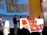 Nantes: Festival des 3 continents-cérémonie de cloture-Intervention du collectif un toit pour toutes et tous