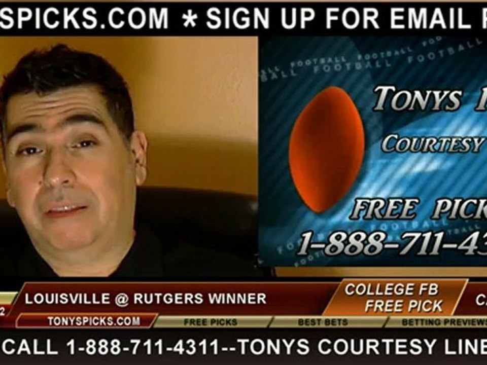 Louisville Cardinals versus Rutgers Scarlet Knights Pick College Football 11-29-2012